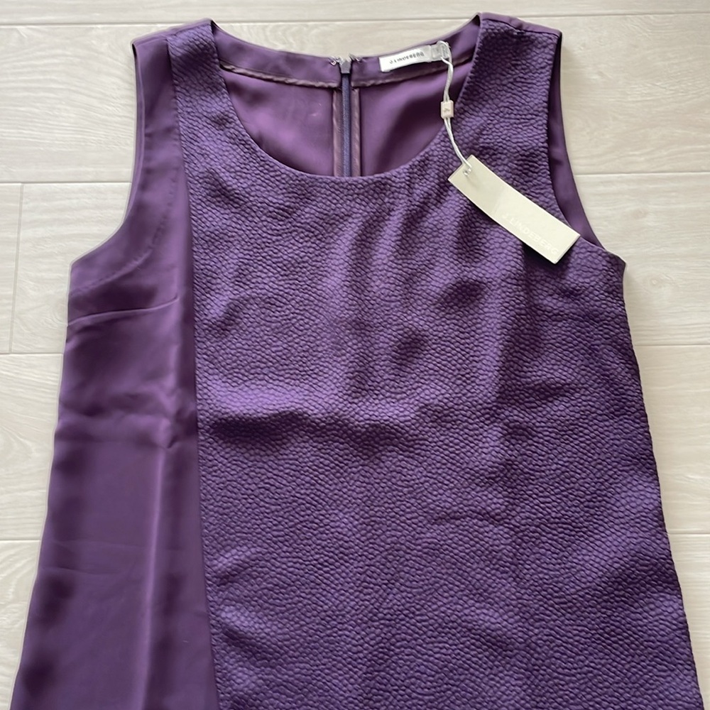 J. Lindeberg Plum Daniella Stretch Drape Dress - Picture 4 of 16